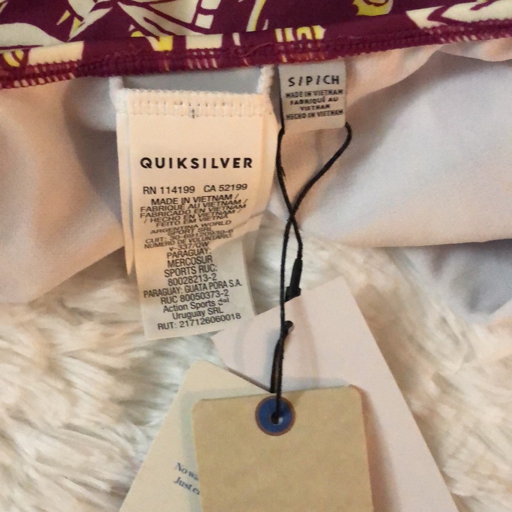 Quicksilver Raspberry Bamboo Island One Piece - Picture 5 of 5